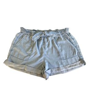Aerie Women’s Lightweight Denim Pull On Style Shorts XL